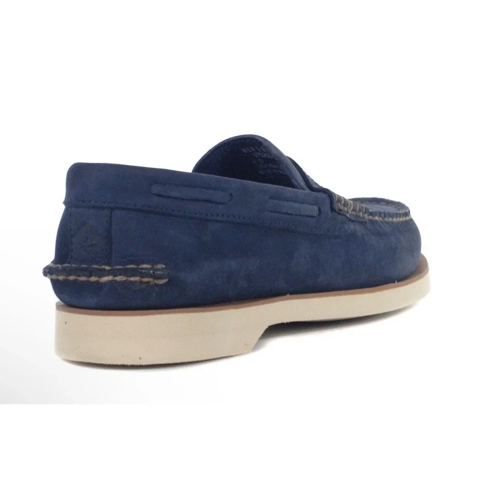 Sperry Top-Sider Mens 5‎ EU 37 Penny DS Navy Nubuck Loafers Boat Shoes STS25175
